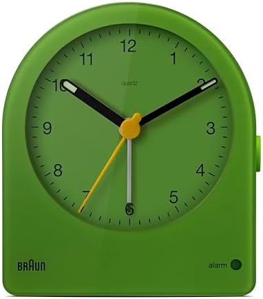 Braun Classic Analogue Alarm Clock with Snooze and Continuous Backlight