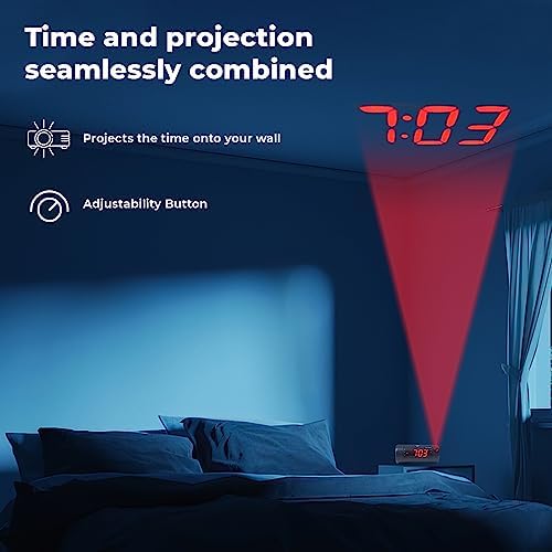 Sonic Blast Digital Alarm Clock - Loud Alarm for Heavy Sleepers