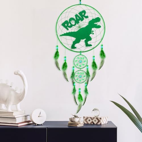Dinosaur Dream Catcher Kit for Kids Room Decor