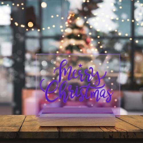 59 Inch Wooden Rectangle LED Light Base Stand