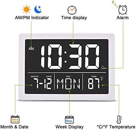 Amgico Digital Alarm Clock with Snooze - 63 Inch LED