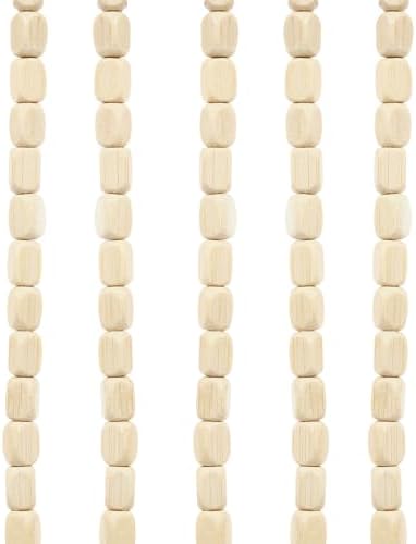 Oiveinya Bamboo Wood Beaded Curtain 52 Strings