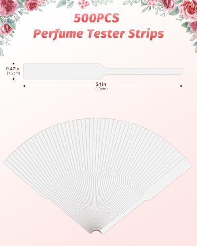 500 Piece Perfume Test Strips Disposable Scent Strips for Fragrance Sampling