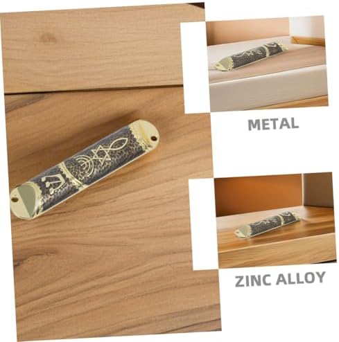 Wakauto 2set Metal Mezuzah Case with Star of David