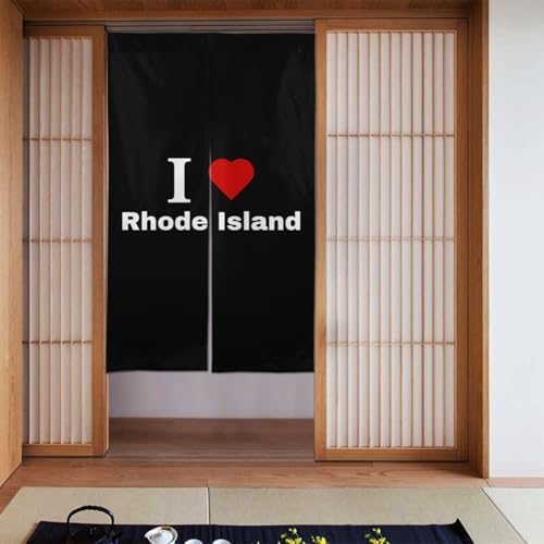 I Love Rhode Island Blackout Curtains for Doorways