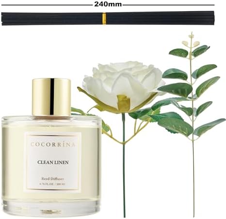 Cocorrna Clean Linen Reed Diffuser Set