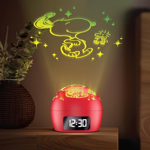 Peanuts Ambient Light Clock with Multi-Alarm