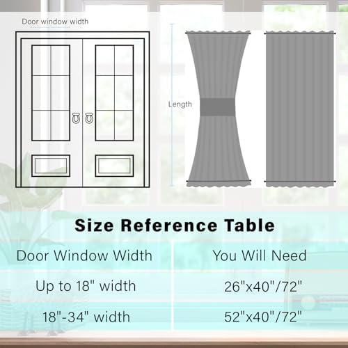 White Lace French Door Curtain with Tieback and Floral Design
