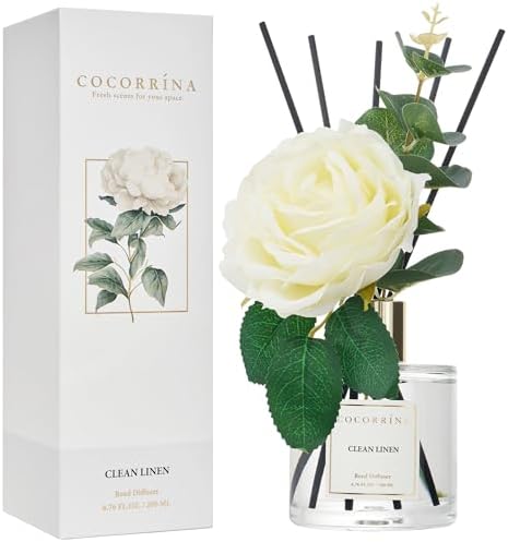 Cocorrna Clean Linen Reed Diffuser Set