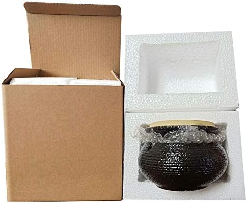 Ceramic Cigarette Ashtray with Lid - Black