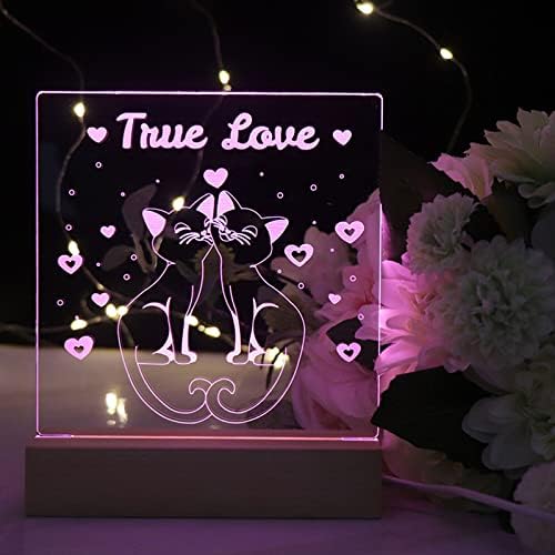 59 Inch Wooden Rectangle LED Light Base Stand