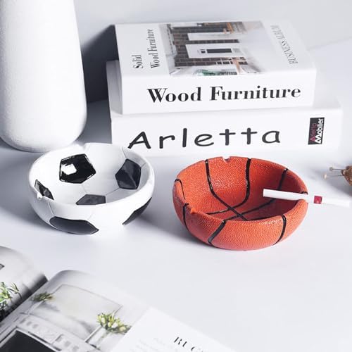 1PCS Soccer Resin Ashtray Creative Sports Decor