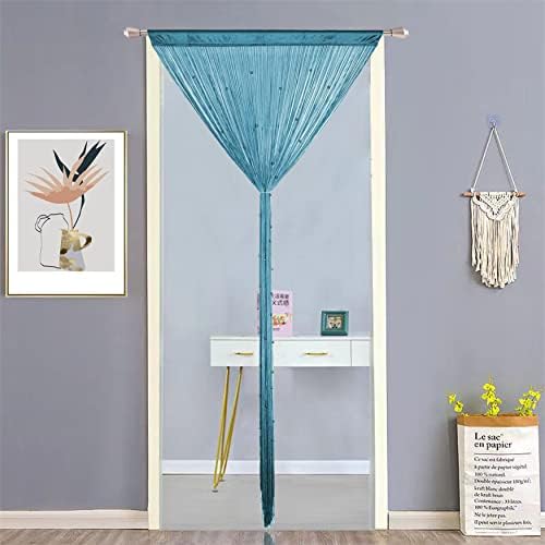 Beaded Curtain with Teal Blue Color 100x200cm