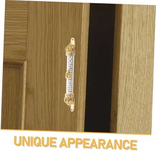 Cabilock 2pcs Metal Mezuzah Scroll for Jewish Home Decor