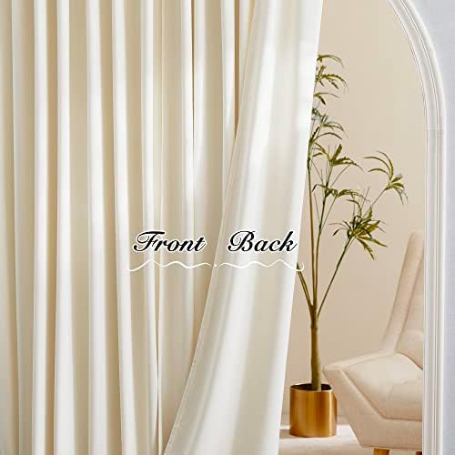 PONY DANCE Velvet Curtains 84 Inch Set of 2 for Living Room