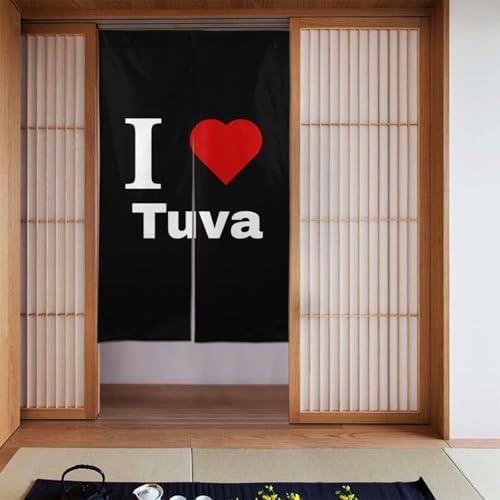 I Love Tuva Blackout Curtains for Doorways and Windows