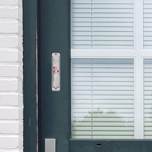 LUOZZY 2 Sets Silver Metal Mezuzah Door Decoration
