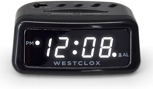 Westclox Digital LED Alarm Clock with Battery Backup