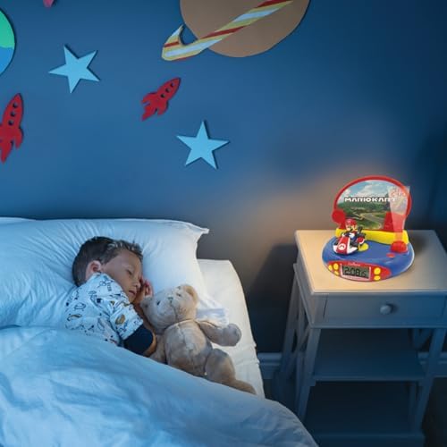 LEXiBOOK Nintendo Mario Kart Projector Clock