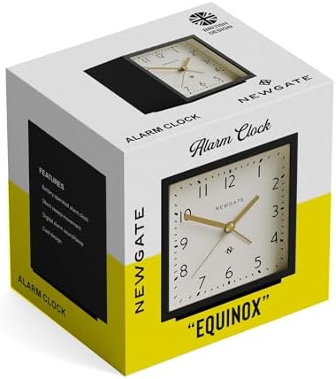 NEWGATE Equinox Alarm Clock - Sleek Modern Design