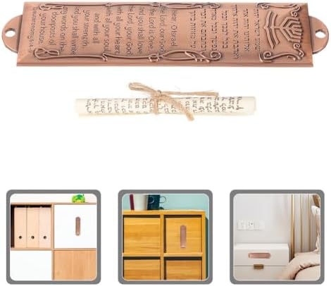 LUOZZY 2pcs Israeli Mezuzah Door Decor with Scrolls