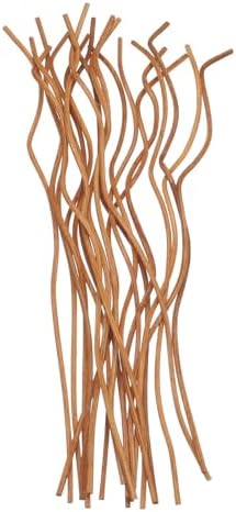 Uxcell 20Pcs Wavy Rattan Diffuser Sticks 28cm Light Coffee
