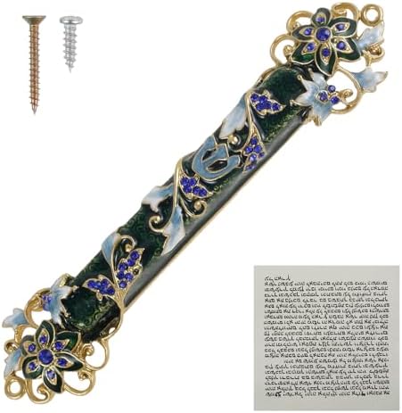 Tzgsonp Mezuzah Scroll Door Metal Case Style 4