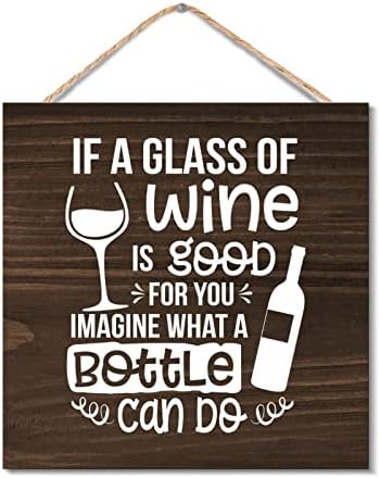 Rustic Wood Sign Wall Art Decor 12x12 Inches