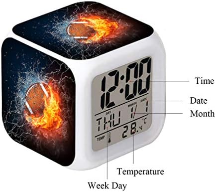 Cointone LED Alarm Clock with Fire Design