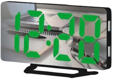 DCHOOD Digital Mirror Alarm Clock with USB Ports