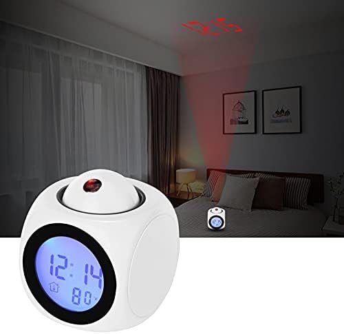 Smart Alarm Projection Clock with Voice and Temperature Display
