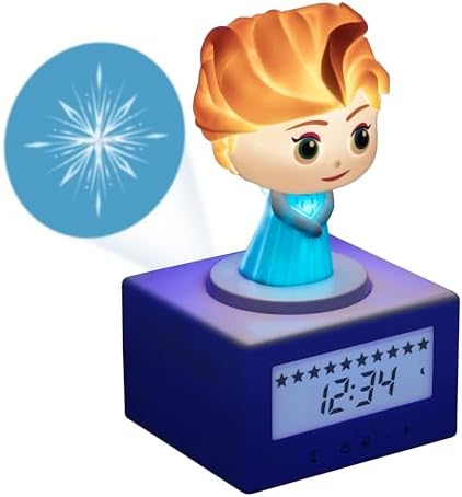 Disney Frozen Elsa Sleep Training Alarm Clock with Night Light