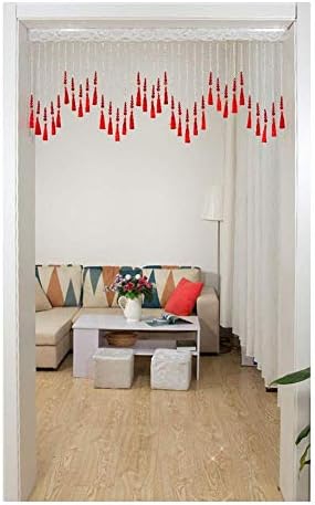 Beaded Curtain Crystal Beads Door String Tassel Screen Panel