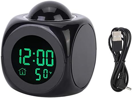EVTSCAN Multifunctional Digital Alarm Clock with Temperature Display and Voice Time