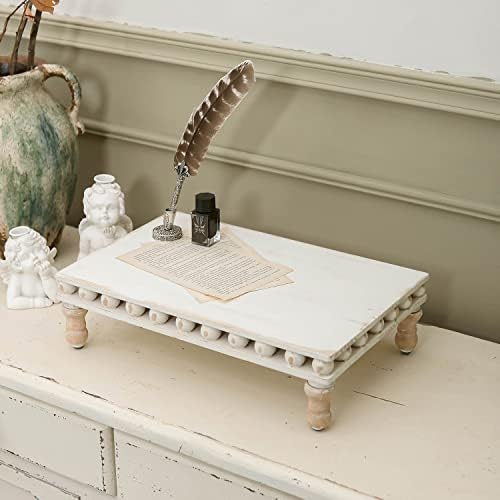 Farmhouse Beaded Risers Display Stands for Kitchen Counter