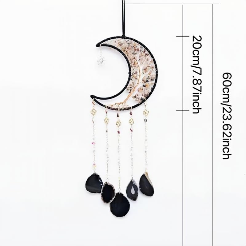 Crystal Dream Catcher with Agate Tree Shape