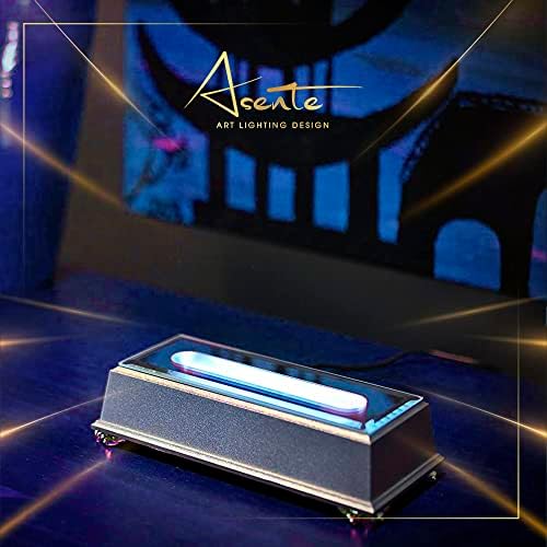 16 LED Light Stand Base - Silver Display Pedestal for Crystal Art
