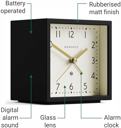 NEWGATE Equinox Alarm Clock - Sleek Modern Design