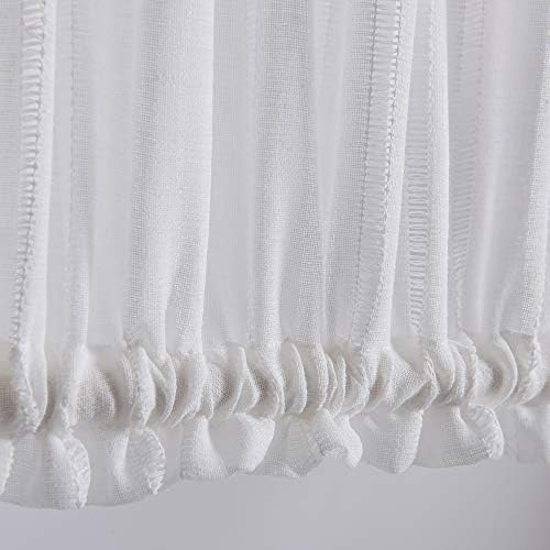 Home Brilliant Striped Semi Sheer Door Panels for Privacy