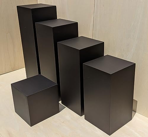 30 Inch High Matte Black Display Pedestal Stand