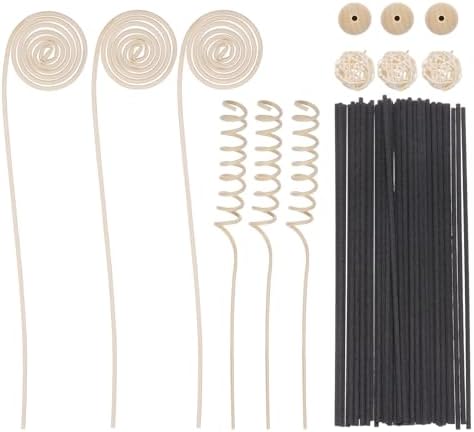 Uxcell 42Pcs Reed Diffuser Sticks Set Black