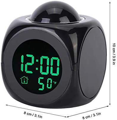 EVTSCAN Multifunctional Digital Alarm Clock with Temperature Display and Voice Time