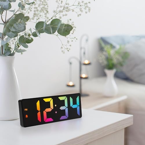La Crosse Technology 2 Inch Gradient Alarm Clock with Temperature Display