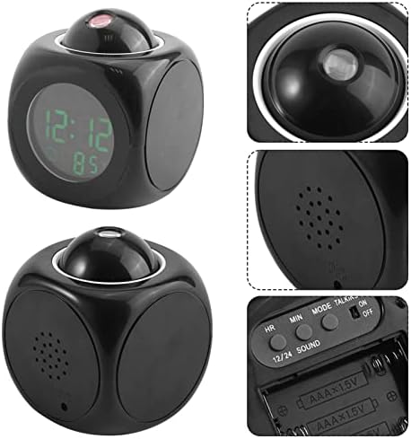 Digital LCD Wall Projection Alarm Clock for Bedroom and Office