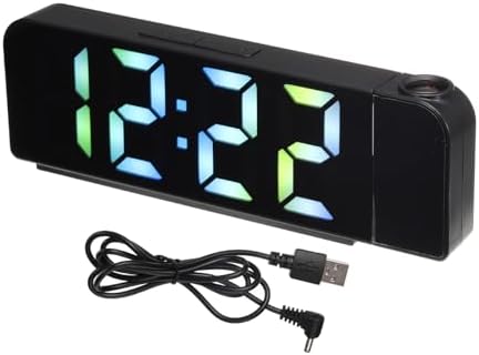Uxcell Digital Alarm Clock with Rainbow Projection