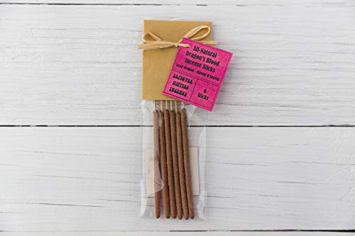 Dragons Blood Incense Sticks - 6 Hand-Rolled Artisan Pieces