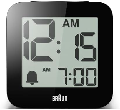 Braun Digital Speaking Alarm Clock with Snooze and Crescendo Beep