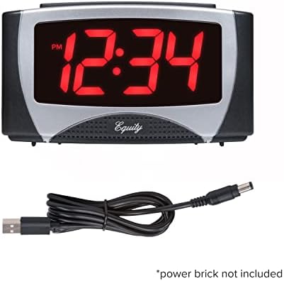 La Crosse Technology 12-Inch LED Alarm Clock with USB Power