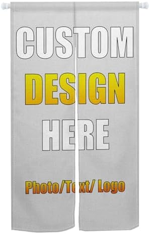 Customize Doorway Curtain with Photo Text Logo Noren
