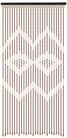 CNCEST Wooden Bead Curtain 90x175cm 27 Lines